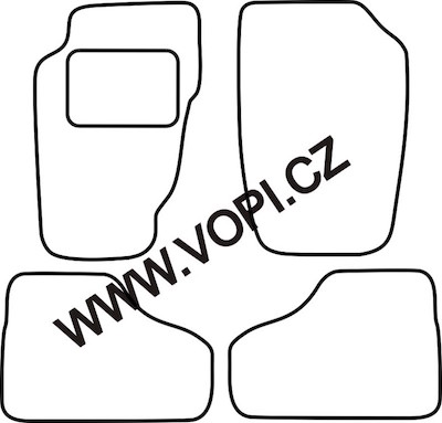 Textil-Autoteppiche Jeep Cherokee 2001 - 2008 Autofit (2109)